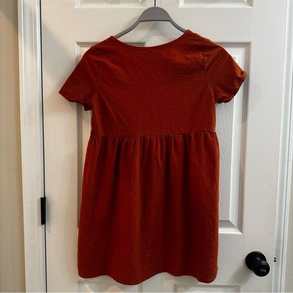 SHEIN Women's Rust V-Neck dress size XS - Picture 7 of 8